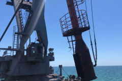 Repair of bases and replacement of Column-type towers of luminous navigation signs (Western and Eastern) at the edges of the breakwaters of Pivdennyi settlement - 2020.