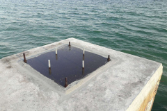 Repair of bases and replacement of Column-type towers of luminous navigation signs (Western and Eastern) at the edges of the breakwaters of Pivdennyi settlement - 2020.