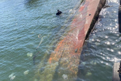 Operation to lift a sunken ship, 2023.