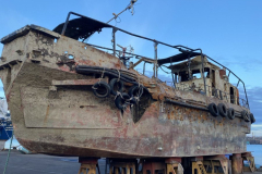 Operation to lift a sunken ship, 2023.