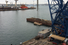 Restoration of the anchor device of the floating dock No. 154.